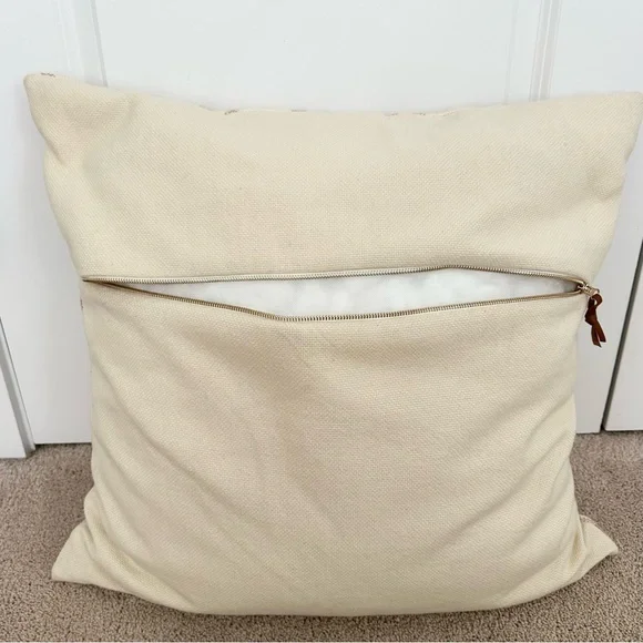 Studio McGee Threshold Cream & Tan Plaid Oversized Throw Pillow - Picture 16 of 16